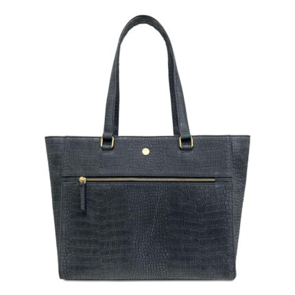 Zwart MOSZ Viona Laptopbag 15.6" Croco Black