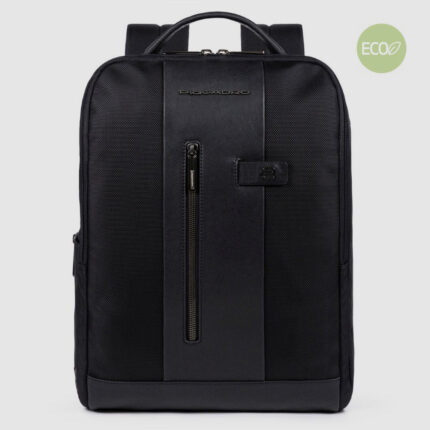 Zwart Piquadro Brief 2 Laptop Computer Backpack 15.6" Black