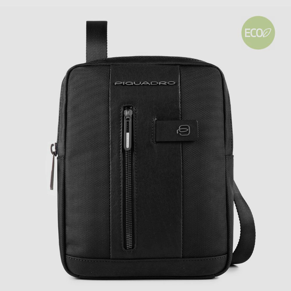 Zwart-Piquadro-Brief-2-iPad-Crossbody-Bag-Schoudertas-Black