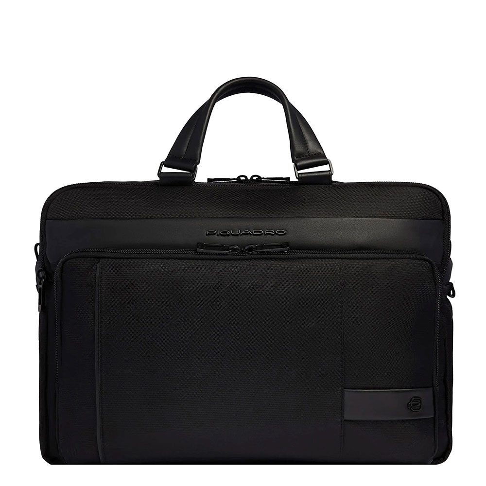 Zwart-Piquadro-Wollem-Laptop-Briefcase-15.6-Black