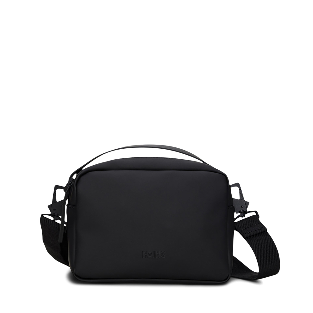 Zwart-Rains-Box-Crossbody-Bag-Schoudertas-Black