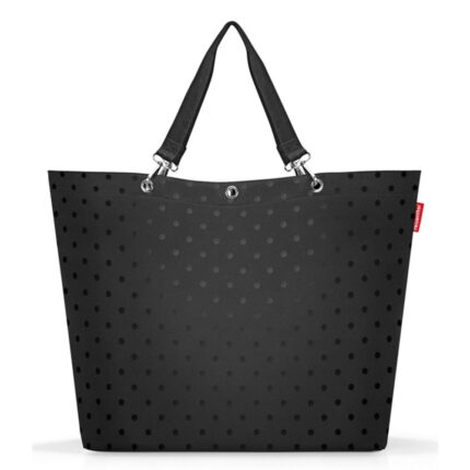 Zwart Reisenthel Shopper XL Glossy Dots Black