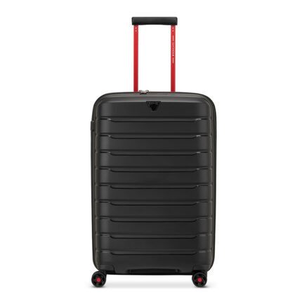 Zwart Roncato B-Flying Move Medium Trolley Expandable 68 cm Smoke Black