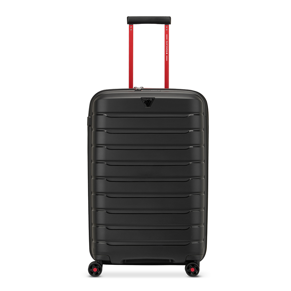 Zwart-Roncato-B-Flying-Move-Medium-Trolley-Expandable-68-cm-Smoke-Black