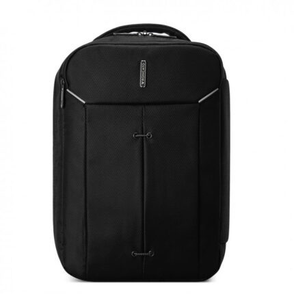 Zwart Roncato Ironik 2.0 Mini Expandable Underseat Backpack Ryanair Black