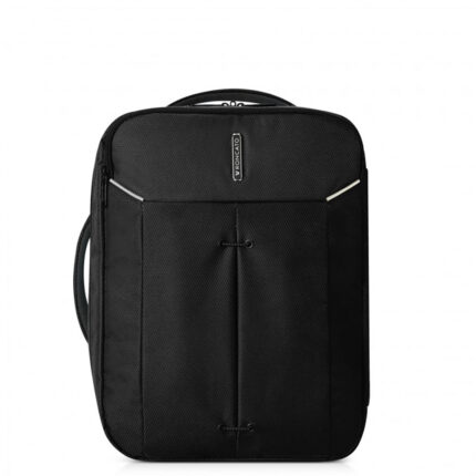 Zwart Roncato Ironik 2.0 Underseat Backpack Vueling/Wizzair Black