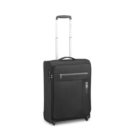 Zwart Roncato Lite Soft Cabin Spinner 2 Wheel 55 cm Nero Fumo