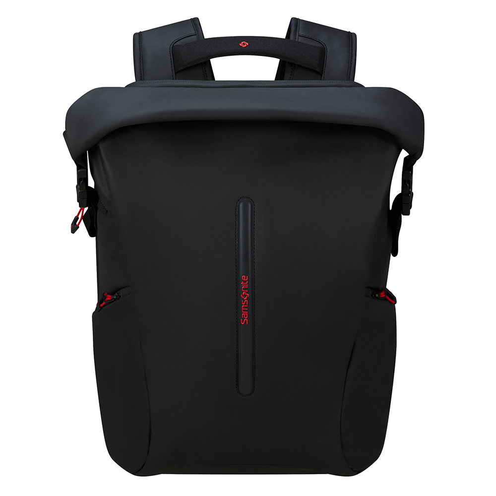 Zwart-Samsonite-Ecodiver-Rolltop-Laptop-Rugzak-L-Black