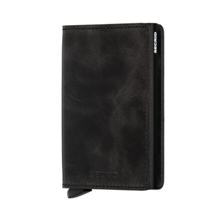 Zwart Secrid Slim Wallet Portemonnee Vintage Black
