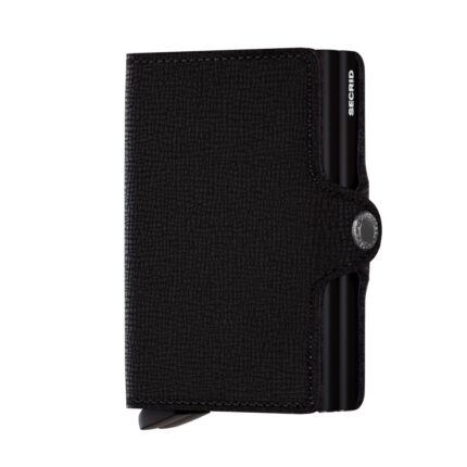 Zwart Secrid Twin Wallet Portemonnee Crisple Black