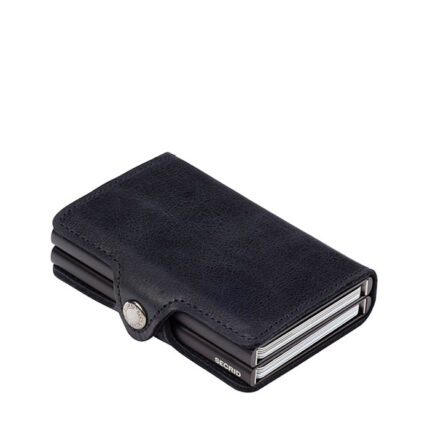 Zwart Secrid Twin Wallet Portemonnee Vintage Black