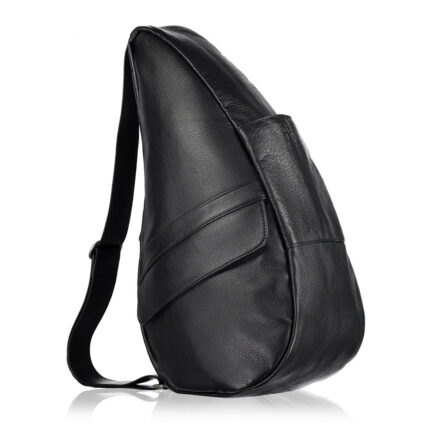 Zwart The Healthy Back Bag Leather M Black