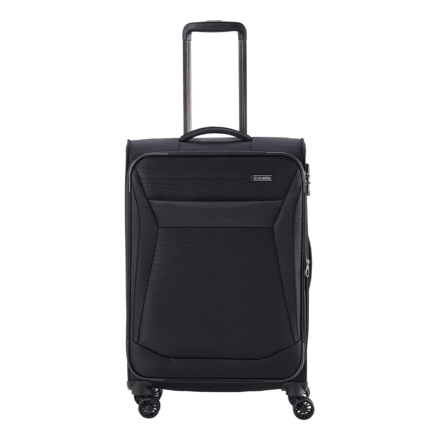 Zwart Travelite Chios 4 Wheel Trolley M 67 cm Expandable Black