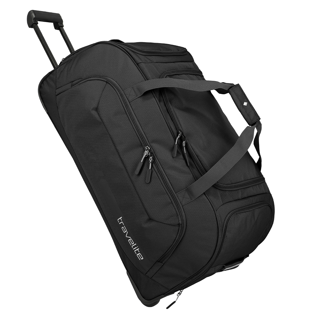 Zwart-Travelite-Kick-Off-Wheeled-Duffle-Black