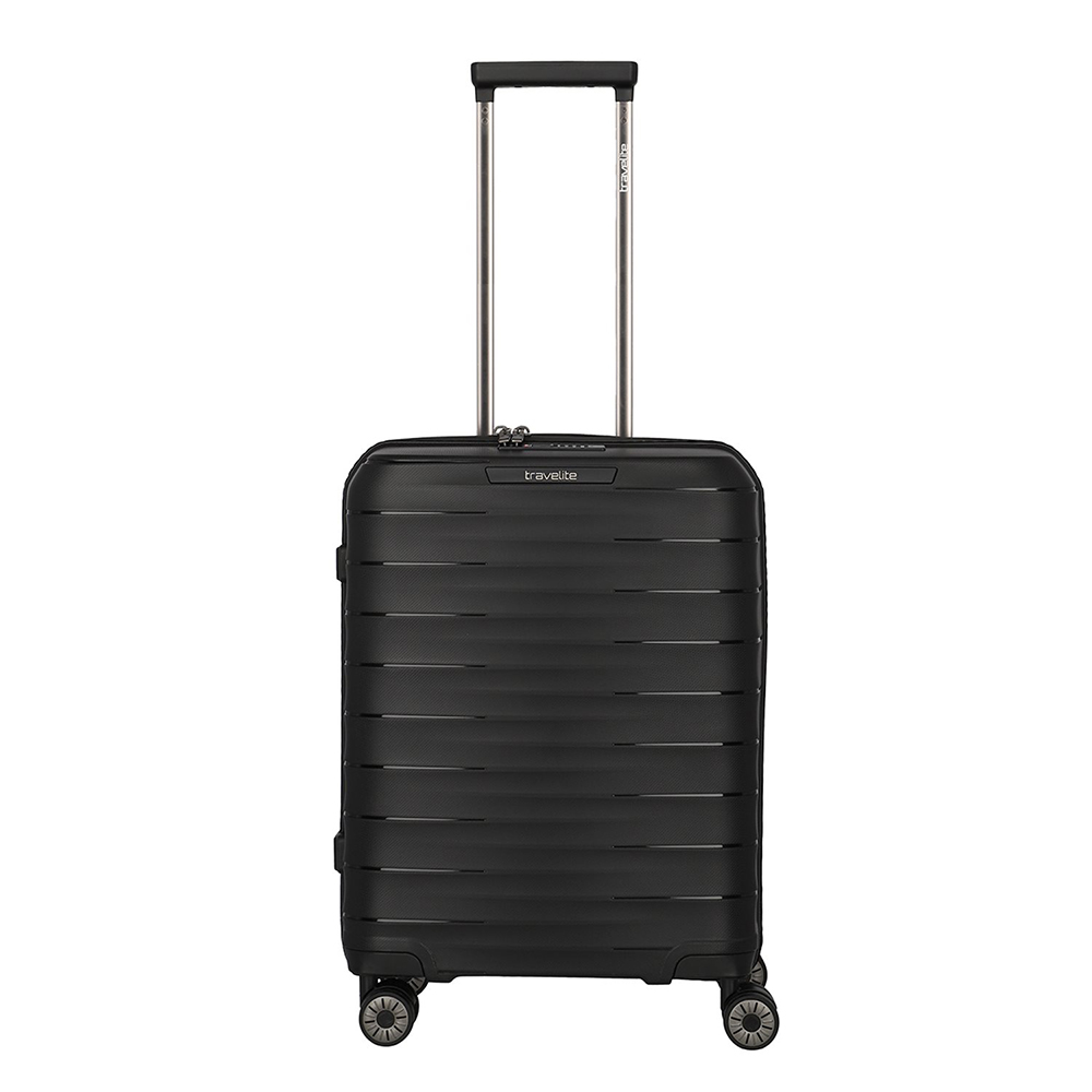 Zwart-Travelite-Mooby-4-Wiel-Trolley-S-Black