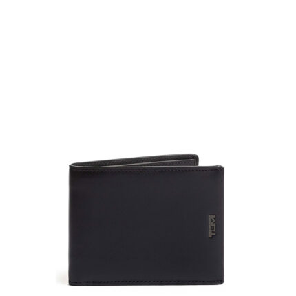 Zwart Tumi Nassau SLG Global Wallet With Coin Pocket Black Smooth