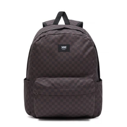 Zwart Vans Old Skool Check Backpack Black Charcoal