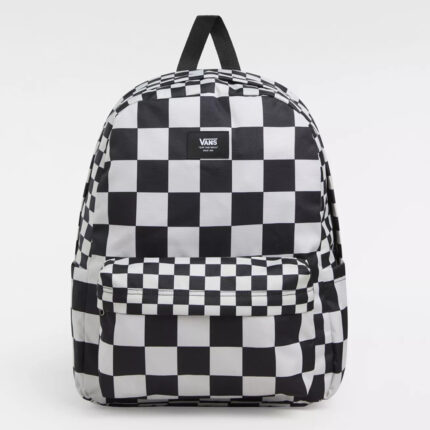 Zwart Vans Old Skool Check Rugzak Black Oatmeal