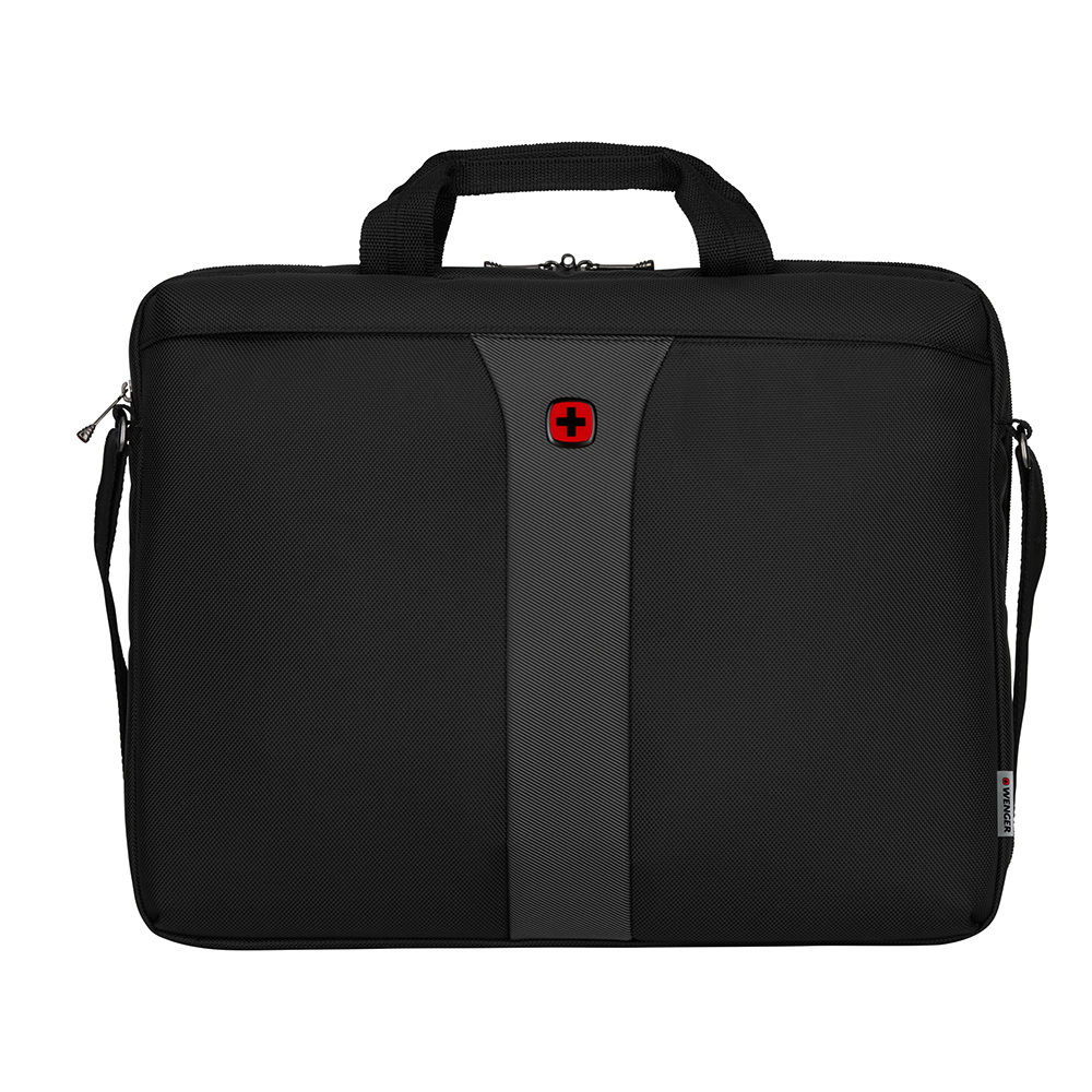 Zwart-Wenger-Lagacy-Laptop-Briefcase-17-Black-Grey