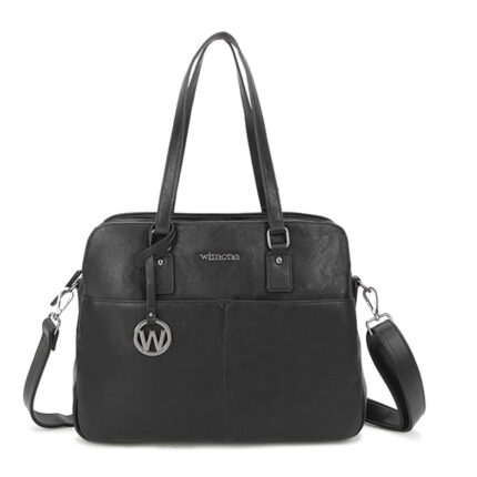 Zwart Wimona Carlotta Schoudertas 13.3" Black