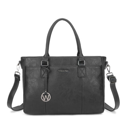 Zwart Wimona Carmina Schoudertas 13.3" Black