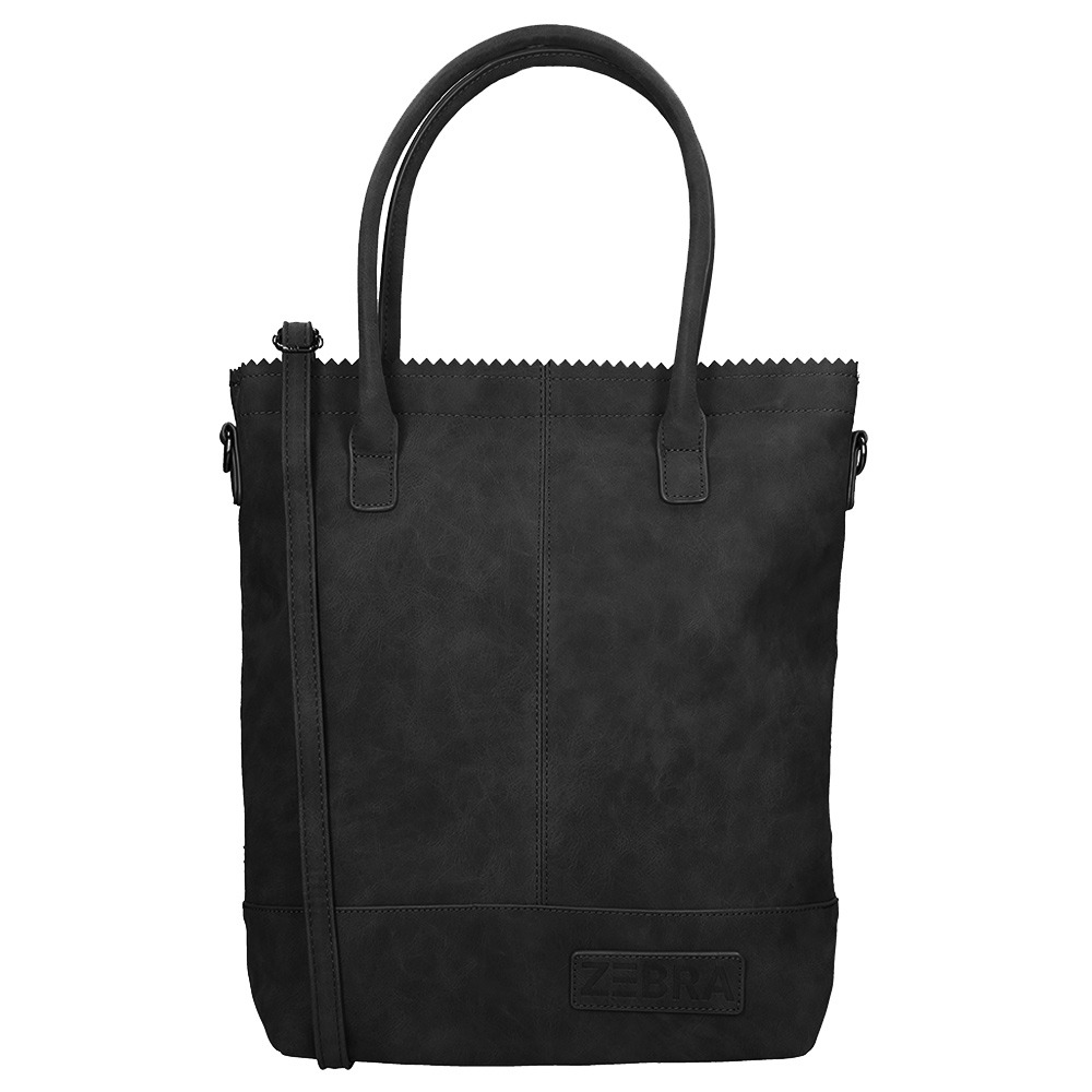 Zwart-Zebra-Natural-Bag-Kartel-Rits-Vintage-Black