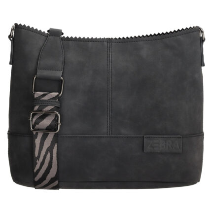 Zwart Zebra Natural Bag Kartel Schoudertas Merel Black